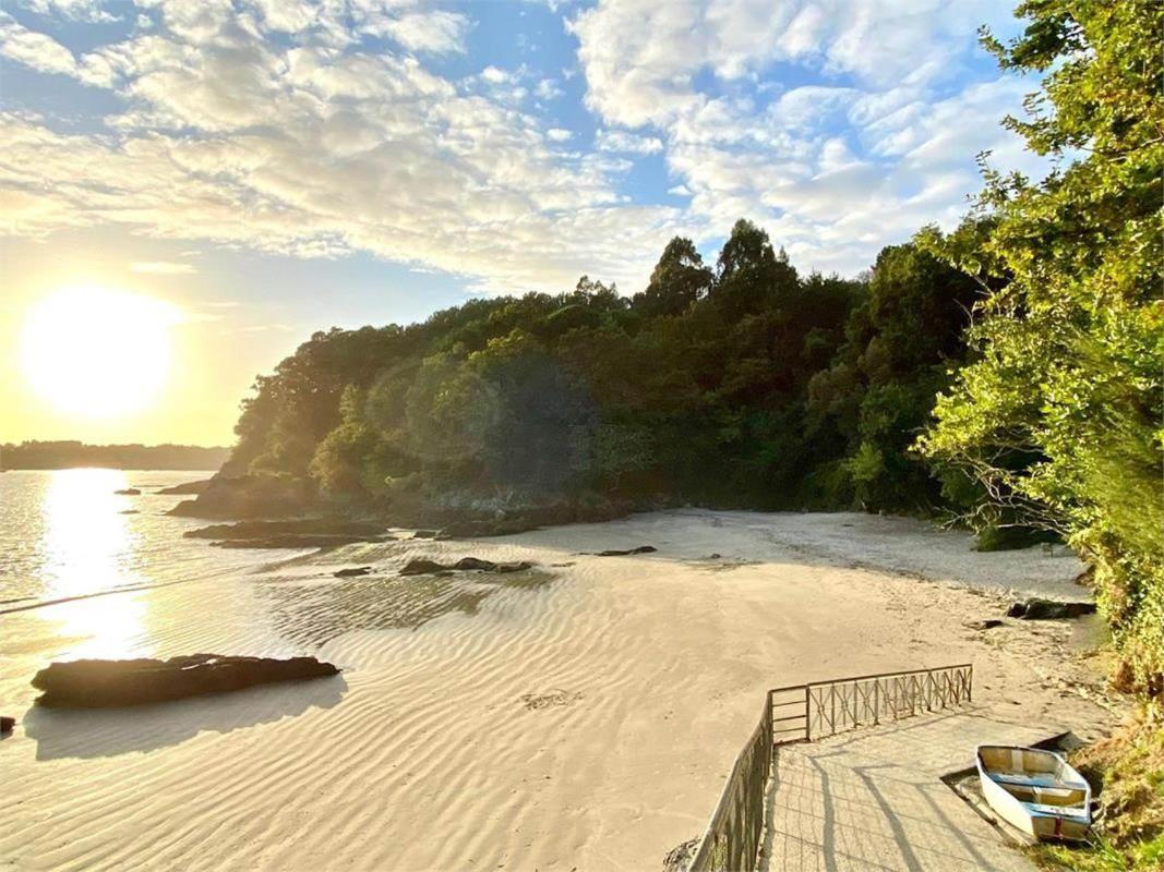 Casa Con Jardin En La Playa De Almieiras Villa Fene Dış mekan fotoğraf