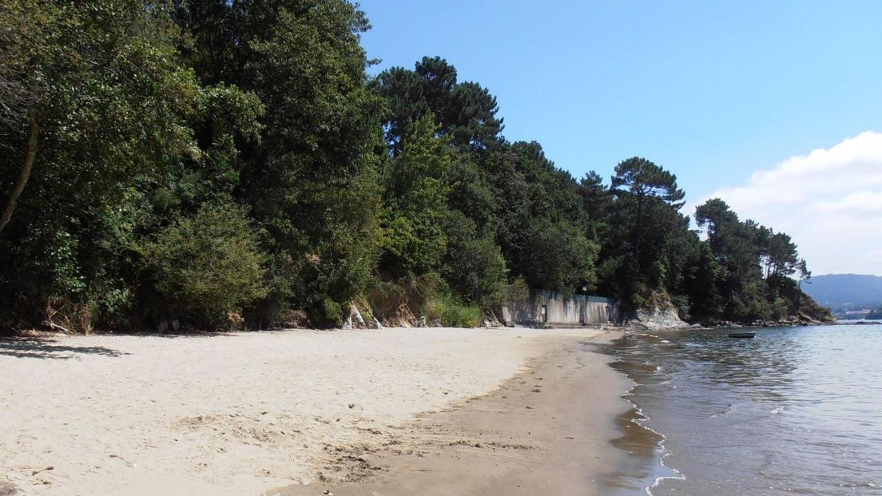 Casa Con Jardin En La Playa De Almieiras Villa Fene Dış mekan fotoğraf